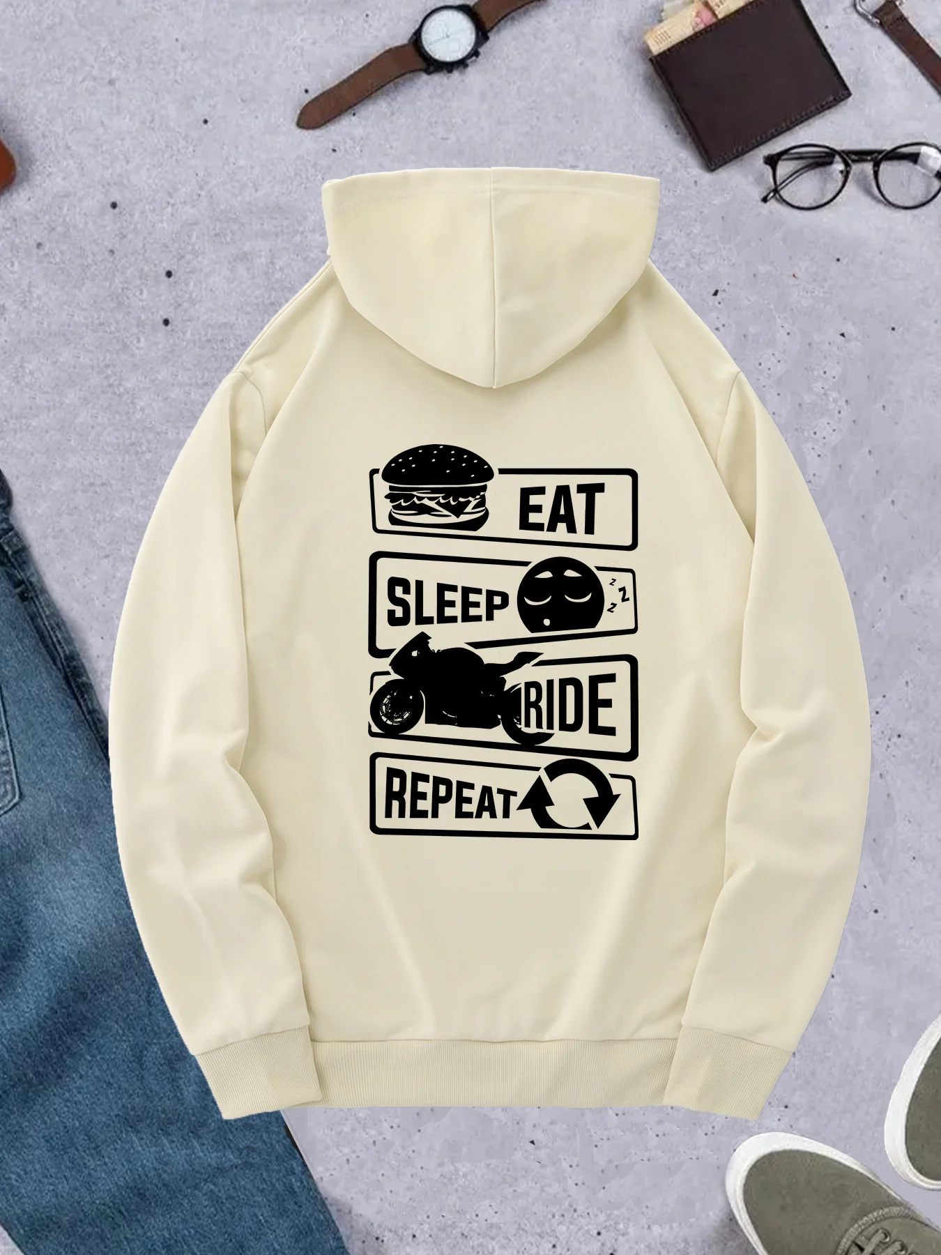 Korean Trend Men Hoodie Eat Sl - Korean Men Lifestyle 评论和价格