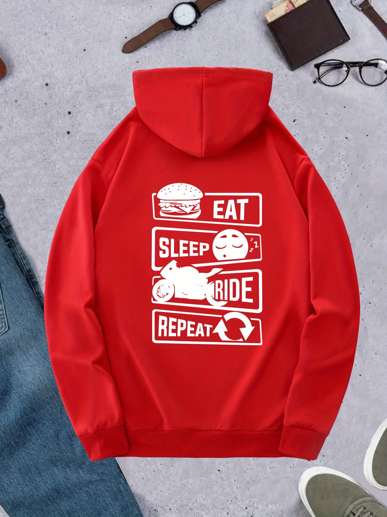 Korean Trend Men Hoodie Eat Sl - Korean Men Lifestyle 评论和价格